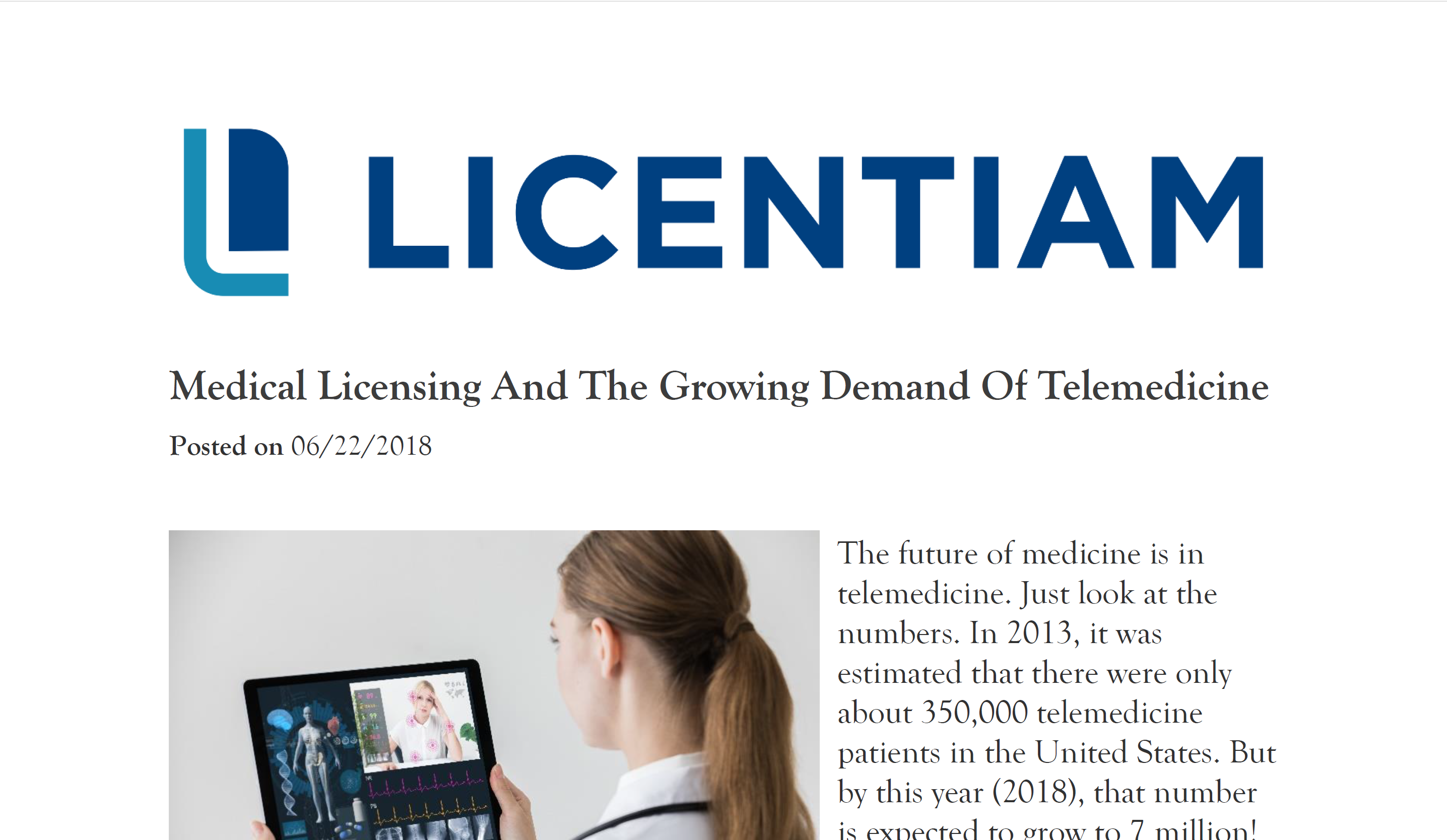 Licentiam - Growing demand photo